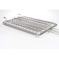 ROUNDED GRILL IN STAINLESS STEEL AISI 316 - BraceAmica® vertical cooking